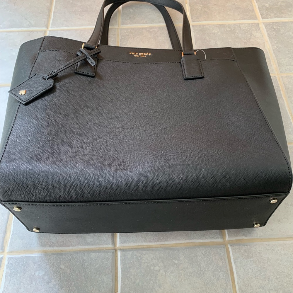 KATE SPADE NEW YORK BLACK BAG CAMERON LAPTOP TOTE - Picture 7 of 8